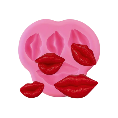 silicone mould - lips and kisses