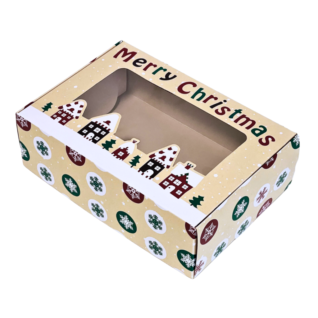 christmas village | kraft box