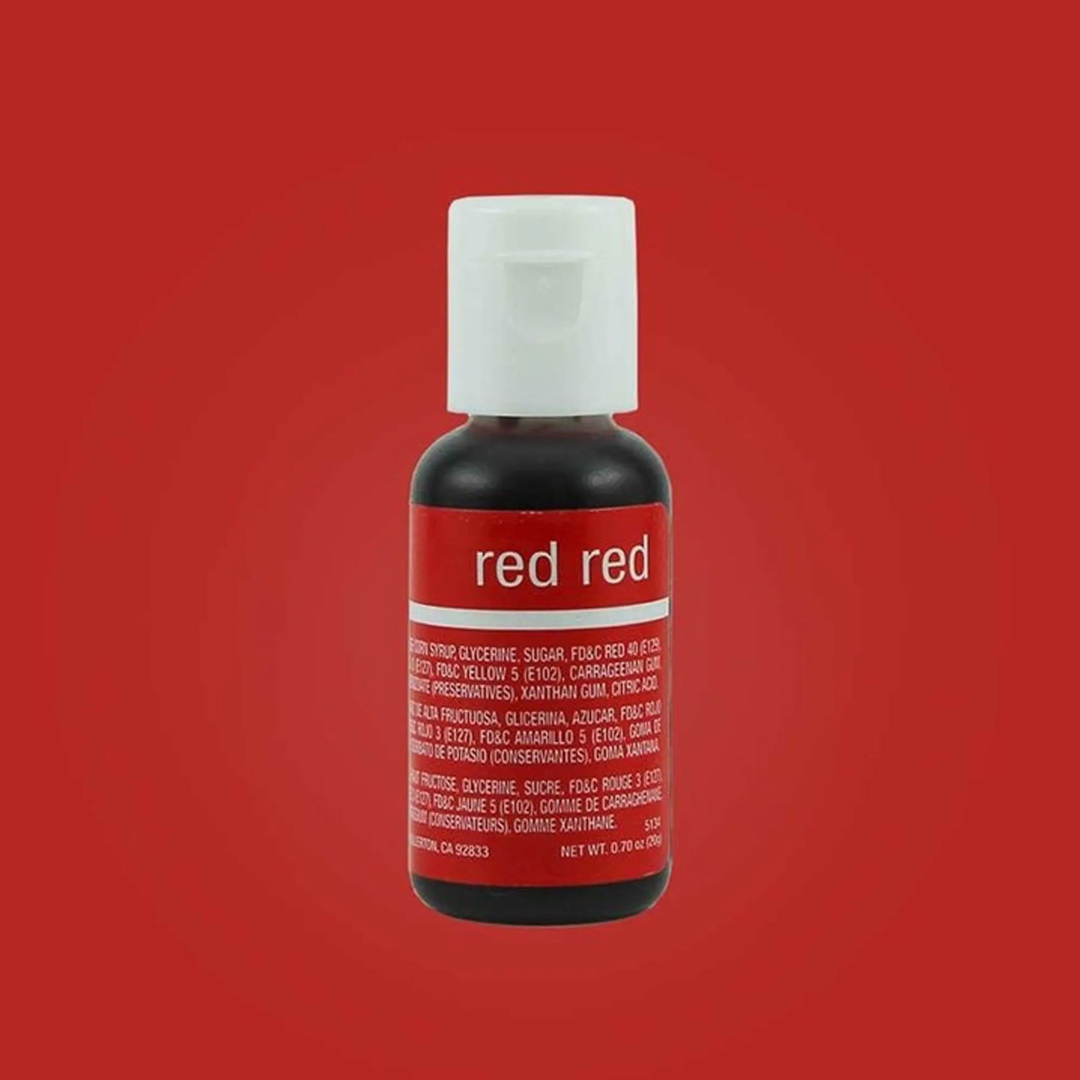 Chefmaster Liqua-Gel Food Color – Red Red (20g) - Bakers Box ME Chefmaster Liqua-Gel Food Color - Red Red (20g)
