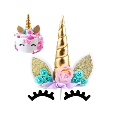 Cake Topper | Unicorn Cake Topper with Eyelashes