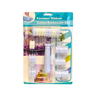 Fondant Ribbon Cutter Embosser Set