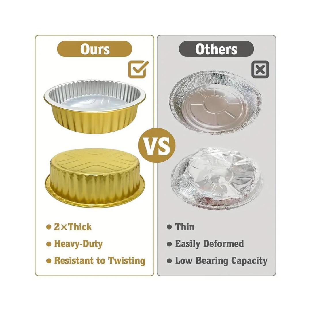 Aluminum Food Container with Lid (2200ml) – 5pcs - Bakers Box ME Aluminum Food Container with Lid (2200ml) - 5pcs - Image 8