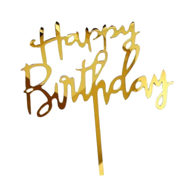 hbd cake topper 4pcs