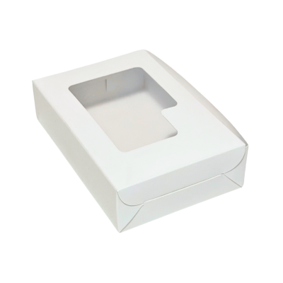 Pastry Box (15x10x4cm) Rectangle - White