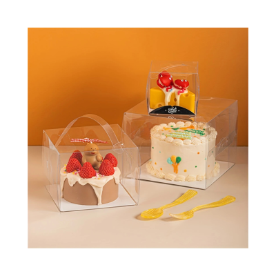 transparent cake box