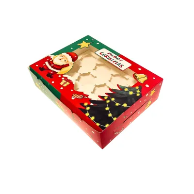 cupcake box 12holes xmas
